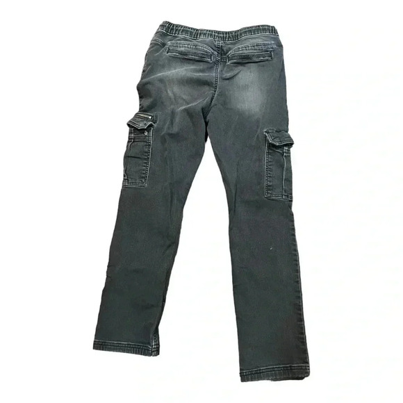 Wonder Nation youth black/grey washed denim cargos size XL (14-16) - Picture 5 of 13